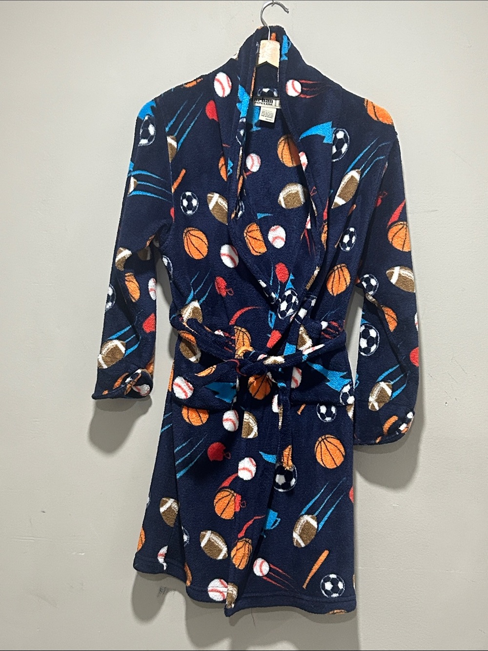urban pipeline Navy and Blue Sports Fleece Robe